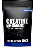 Creatin Monohydrat Pulver 500g - Kreatin Monohydrat in mikronisierter Qualität 100% vegan - Laborgeprüft