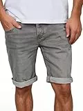 MUSTANG Jeans Shorts Herren Stretch Kurz Regular Fit Chicago Real X Kurze Hosen Sommer Denim Einfarbig Grau w36, Größe:W 36, Farbe:Light Grey Denim (311)