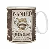 ONE PIECE - Mug - 460 ml - 'Luffy Wanted' - subli - box
