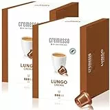 Cremesso Lungo Crema, Kaffeegenuß CREMIG & AROMATISCH, XXL Box (2er Pack, 96 Kapseln)