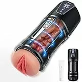 Elektrischer Masturbator Masturbieren für Männer 10 Vibration & 5 Saugmodi, Sex Spielzeug für die Männer Vibratorensets,Realistische Taschenmuschi Masturbatoren Penis Stimulator mit 3D Pussy Sex Toys