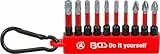 BGS Diy 20818 | Torsions-Bit-Satz | Antrieb Außensechskant 6,3 mm (1/4') | 10-tlg.