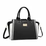 Miss Lulu Henkeltasche Damen Handtasche PU Leder Retro Damentaschen Umhängetasche Frauen Shopper Taschen Arbeit Shopping Urlaub