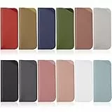 ANLIOTO 12 Stück Brillenetui Weich, Leder Brillenetui Sonnenbrillen Etui Tragbar Aufbewahrungsbeutel Lesebrillenetui für Damen Herren