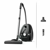 Rowenta Green Force Max Silence Bodenstaubsauger mit Beutel, 900 Watt, 4,5 L Staubbeutel, 99,98 Prozent HEPA-Filterung, 12 m Aktionsradius, kompaktes Design, inkl. Zubehör, Schwarz, RO6136