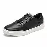 Bruno Marc Herren Sneaker Schnürhalbschuhe Elegante Turnschuhe Walkingschuhe Mode Schuhe,Size 43,Schwarz,SBFS223M
