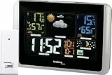 Technoline Wetterstation WS 6442 inkl. Außensender TX960-TH, Außentemperatur, Innen- und Außenluftfeuchte, Wettervorhersage und Wettertendenzanzeige, Temperaturalarm, farbiges Display