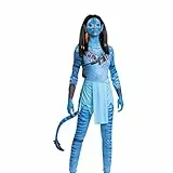 DISGUISE 129219N-15L Neytiri Offizielles Disney Avatar Kostüm Outfit Dress Up & Zubehör, Blau, Einheitsgröße