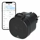 Brennenstuhl Connect WLAN Steckdose WA 3600 XS03 für außen IP44 (WiFi Steckdose Outdoor 2.4 GHz kompatibel mit Alexa und Google Assistant, Matter, smarter Stecker mit Zeitschaltuhr, kostenlose App)