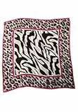 Nicki Tuch im Satin-Look mit Animal Print