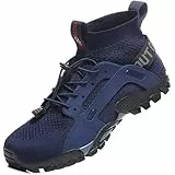 VTASQ Herren Damen Wanderschuhe Anti-Rutsch Wanderstiefel Trekkingschuhe Leicht Atmungsaktiv Outdoorschuhe Männer Sportschuhe Kletterschuhe Trail Running Traillaufschuhe Unisex Deepblue 43 EU