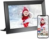 32 GB FRAMEO Digitaler Bilderrahmen, 10,1 Zoll IPS-Touchscreen, intelligenter WiFi-Digitaler Bilderrahmen, automatische Drehung, Wandmontage, einfache Einrichtung zum Teilen von Fotos oder Videos über