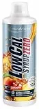 IronMaxx LowCal Syrup Zero - Pfirsich-Eistee 1000ml | zuckerfreies Getränkesirup 1:100 ergibt 100l Getränkemischung | Getränkekonzentrat mit 22mg L-Carnitin und 19mg Magnesium pro Portion
