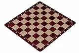 Sunrise Chess & Games Rollbare Schachbrett Nr. 6, 51 cm, Anti-Rutsch, Mahagoni