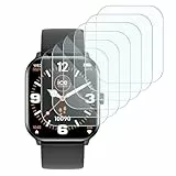 KARYLAX Displayschutzfolie aus flexiblem Glas, Härtegrad 9H, kratzfest, kompatibel mit VKROBAG Smartwatch (1,85 Zoll), 6 Stück