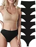 Evolyline 6er-Pack String Tangas Damen Bauchweg Unterhosen Tanga Damen Nahtlose Strings Tanga Set Hoher Taille Unterhosen Unterwäsche Frauen Baumwolle String Atmungsaktiv Weich Panties