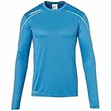 uhlsport Kinder Trikot Stream 22 Langarm Trikot, Cyan/Weiß, 152, 100347815