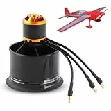 Oumefar 12-Blatt-QX-Motor für RC-Flugzeuge EDF Kanalventilator-Set 50 Mm QF2611-5000KV 3-4S Bürstenlosem Motor für RC-Flugzeuge(CW) (Gegen den Uhrzeigersinn)