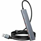 Aceele USB Hub 3.2 Gen 2 Splitter mit 4 USB-A-Anschlüssen, USB 3.2 Datenhub mit 120 cm Kabel, geeignet für Laptops, Desktops PC, Xbox und Mac usw