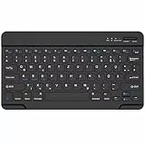 HZD Bluetooth Tastatur, Bluetooth Keyboard, German Layout QWERTZ Lightweight Portable Wireless Keyboard for iPhone, iPad, Samsung, Lenovo, Huawei, Kompatibel Windows, Android, IOS