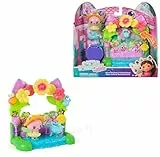 DREAMWORKS GABBY'S DOLLHOUSE: DER FILM - Queen Kitty Fees Kristall Garten Balkon, mit Spielfigur & Zubehör, für Kinder ab 3 Jahren