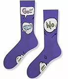 TODO Lustige Socken GO Motiv, Cool YES NO HI Socken Damen und Jungen 39-42