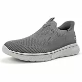 ODCKOI Sneaker Herren Slip on Sneaker - Leichte Atmungsaktive Herren Sportschuhe Ohne Schnürsenkel Leichtgewicht Turnschuhe Mesh Freizeitschuhe Casual Bequem Schlupfschuhe-SHENHUI-44