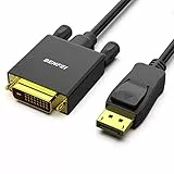 BENFEI DisplayPort auf DVI Kabel 3M 1080P@60HZ, Unidirektional DisplayPort DP Computer zu DVI-D 24+1 Monitor Stecker auf Stecker vergoldet für Lenovo Dell HP und andere Marken
