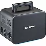 ECTIVE Tragbare Powerstation - 500W, 500Wh, LiFePo4 Batterie, AC, USB, DC - Mobiler Solargenerator, Stromspeicher, Solar Stromgenerator, Akku Stromversorgung, Powerhouse für Camping, Wohnmobil