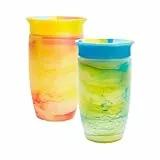 Munchkin Miracle 360 Trinkbecher für Babys & Kleinkinder | BPA-frei | Auslaufsicher | Ab 12 Monaten | 296 ml / 10 oz | 2er-Pack | Blau/Gelb