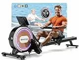 [2026 Aufgerüstet] Rudergerät für Zuhause, DMASUN Rudergerät mit 32 stufigem elektrischem Magnetwiderstand, verbessertem LCD-Display, Doppel-Slide-Rails, APP-Verbindung, Leises Training, bis 160 KG