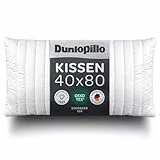Dunlopillo Kopfkissen 40x80 - Premium Schlafkissen | Oeko-Tex Zertifiziert Kissen für Allergiker | Perfekte Bettkissen | Polster, Kopfpolster, Kissen Bett 40 x 80 cm | Pillow for Sleeping