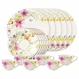 Villeroy & Boch 1041007128 Kaffee-Service, Porzellan, floral, 34,8 x 19,7 x 32,4 cm, 18 Einheiten