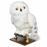 Harry Potter - Interaktive Plüsch-Eule Hedwig mit über 15 Geräuschen und Bewegungen, Spielzeug für Kinder ab 5 Jahren, offiziell lizenzierter Fanartikel, Weiß