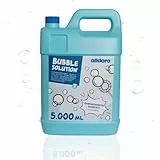 alldoro 60658 Seifenblasen-Flüssigkeit Nachfüllflasche, Kanister mit 5 l gebrauchsfertig, für Riesenseifenblasen, Blue