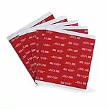 3M VHB - Paket mit 5 Klebepads Doppelseitiges Quadrat aus Acrylschaum in quadratischer Form, doppelseitiger Klebstoff, wasser- und hitzebeständig, Auto, Zuhause und Büro (100 mm x 100 mm) (5 Stück)