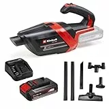 Einhell Akku-Handstaubsauger TE-HV 18/06 Li Power X-Change (18 V, 72 mbar Saugleistung, inkl. Fugendüse, Polsterdüse, Bodendüse, 0,6 L Staubbehälter, inkl. 2,5 Ah Akku und Ladegerät)