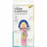folia 2412 - Kinder Klebestick RAINBOW, 10 g, farbloser Klebestift mit Regenbogenmotiv und 3D Verschlusskappe, säure- und lösungsmittelfrei, kinderfreundlicher Kleber für Papier und Pappe