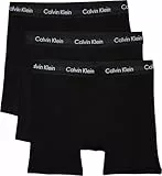 Calvin Klein Herren 3er Pack Boxershorts Briefs Boxer Brief Stretch, Schwarz (Black W. Black Wb), M