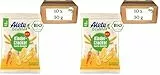 Alete bewusst Bio Kinder-Cracker mit Karotten- und Rosmarinpulver – Ab 1 Jahr – Ohne Salz- und Zuckerzusatz, Bio-Qualität, 10 x 30 g (Packung mit 2)