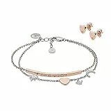Emporio Armani Set Für Frauen, Größe Stud: 8X7X2mm Rose Gold Sterling Silber Set, EG3417221