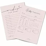 Whaline Vorhersagen und Ratschläge für Babypartys, Partyspiel, Aktivitätskarten, Nachrichten, Beratungsbuch für das Geschlecht, Enthüllung von Wünschen für Babys, Ratschläge für werdende Eltern, 50