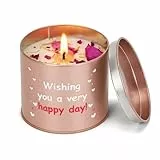 YD LIFE Geburtstags-Duftkerze Geschenke für Frauen Geburtstag Frau-Glückskerze-9,15oz Duftkerzen Valentinstag Hochzeit Dankeschön Kollegen Abschiedsgeschenk Lehrerin Weihnacht für Freundin Mama Oma