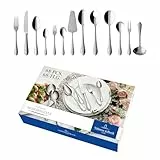 Villeroy & Boch – Mademoiselle Tafelbesteck, Besteckset 68 Teilig, Spülmaschinenfest, Rostfrei, Besteck 12 Personen, Besteckset 12 Personen, Essbesteck Set, Messer, Gabel, Löffel, Edelstahl