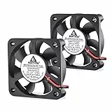 GDSTIME 2 Stück Lüfter 50mm 12V 50x50x10 Lüfter 2Pin Gehäuselüfter 50mm 5010 Fan DC Bürstenlos Kühlung 4500 U/min