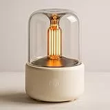 ALMA® Diffuser & Aromatherapie Luftbefeuchter – Duftöl Diffuser mit Kerzenlampen-Effekt – 120 ml Aroma Diffuser für Ätherische Öle – Raumduft Diffuser Elektrisch – Leiser Betrieb, BPA-frei Design