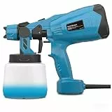 GGiking Farbsprühsystem, 450W HVLP Elektrische Spritzpistole für Möbel, Wände & Zäune., 1000ML Behälter, 2 Düsen & 3 Sprühmuster, Einstellbarer Durchfluss
