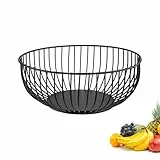Westmark Drahtkorb Lumos Klein – Stilvolle Obstschale & Brotkorb – Dekorativer Metallkorb für Obst, Gemüse, Brot & Brötchen – Schwarz, 20 cm