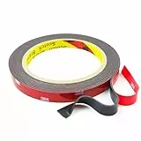 Doppelseitiges Klebeband Extra Stark (12,5mm * 4,5m, dicke 1.1mm), Hergestellt aus 3m VHB 5952, Hitzebeständig und wasserdicht für Auto, Zuhause und Büro