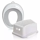 Dreambaby G7001BB Toilettensitz und Tritthocker, konturiert, Grau, Set